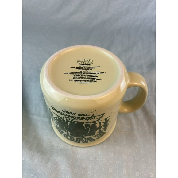 Star Wars Ewok Expeditions 20oz Tan Ceramic Coffee Mug Silver Buffalo RARE - Picture 5 of 6